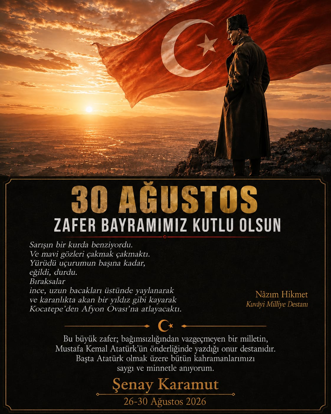 30-AĞUSTOS ZAFER BAYRAMINIZ KUTLU OLSUN
