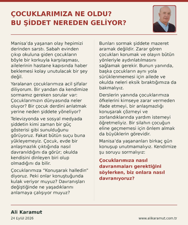 ÇOCUKLARIMIZA NE OLDU? BU ŞİDDET NEREDEN GELİYOR?